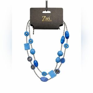 Zevar Costume Jewelry Blue Chunky Beads‎